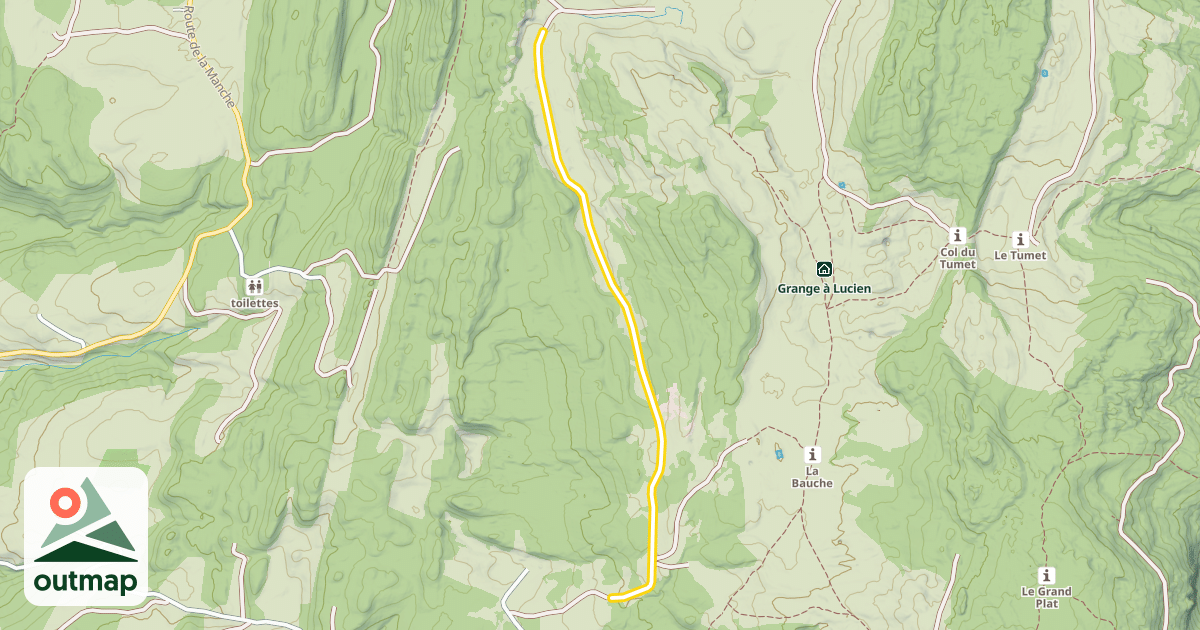 Map of Route de la Tour