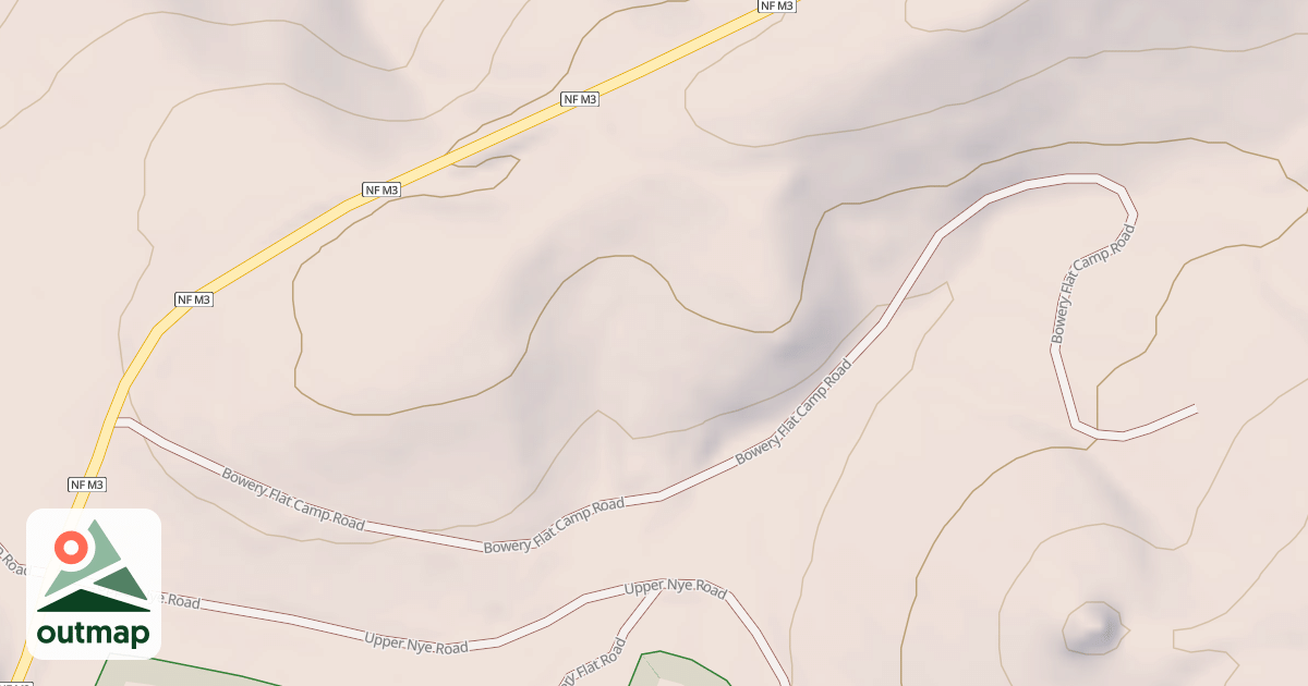 Map of BOWERY FLAT CAMP