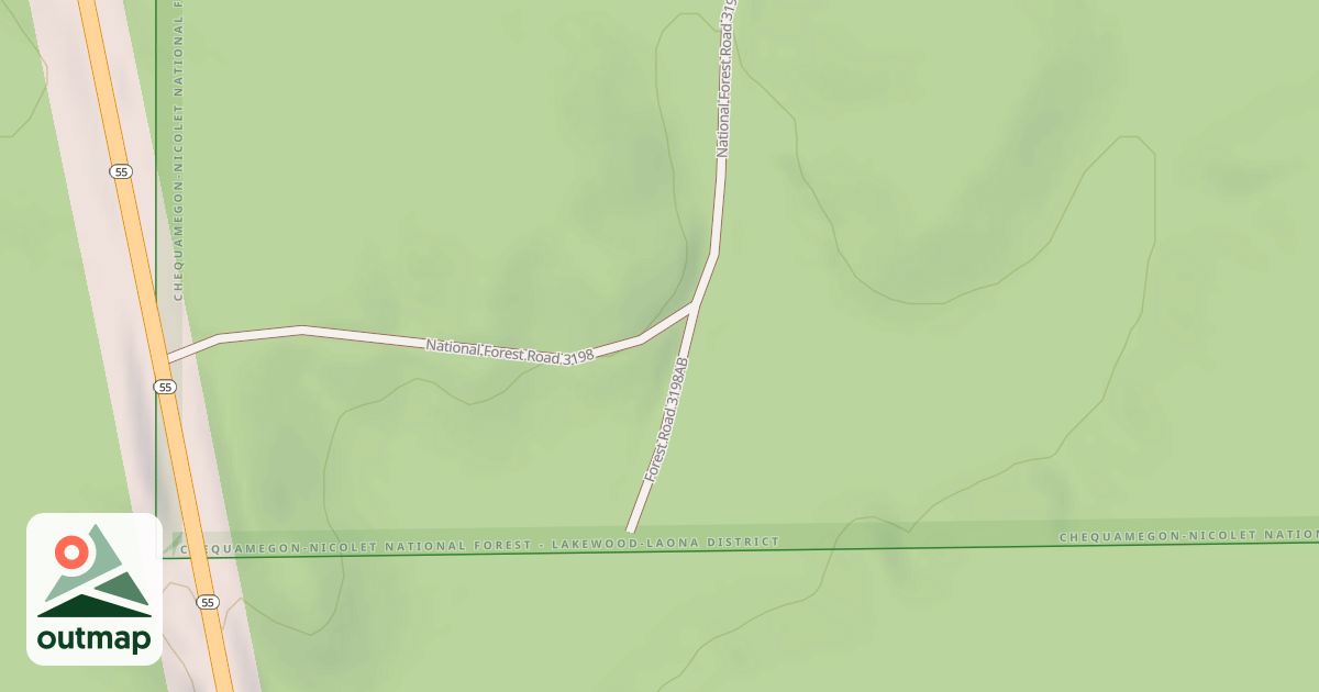 Map of FR 3198AB