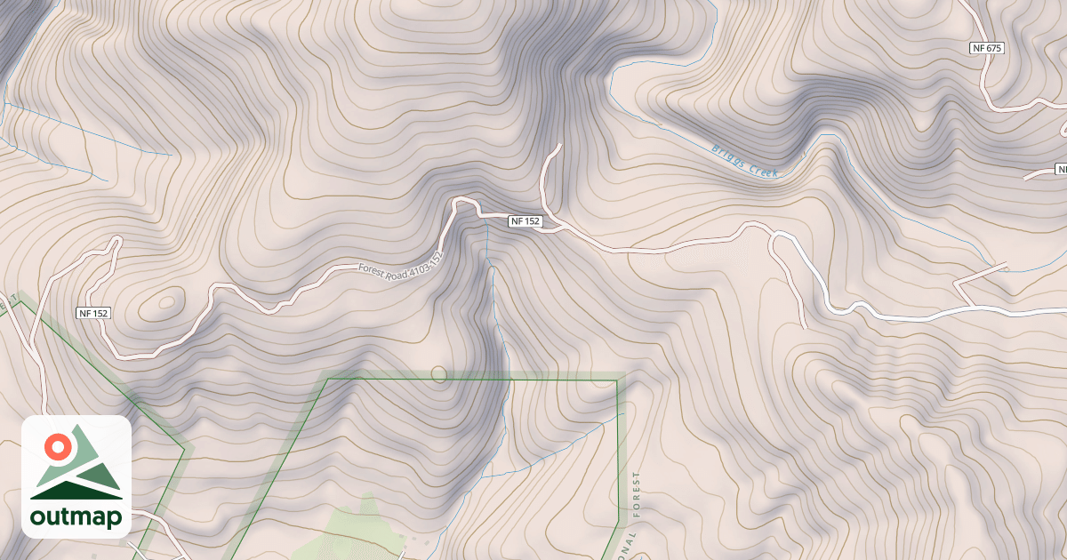 Map of BRIGGS CREEK