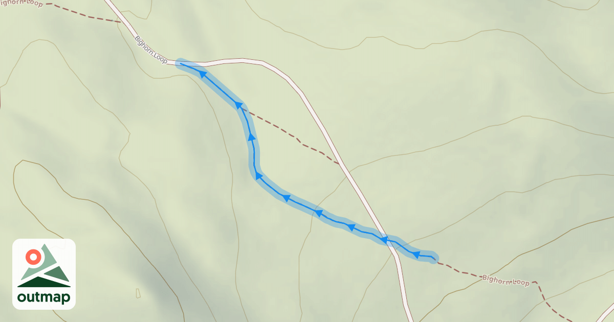 Map of Bighorn Loop