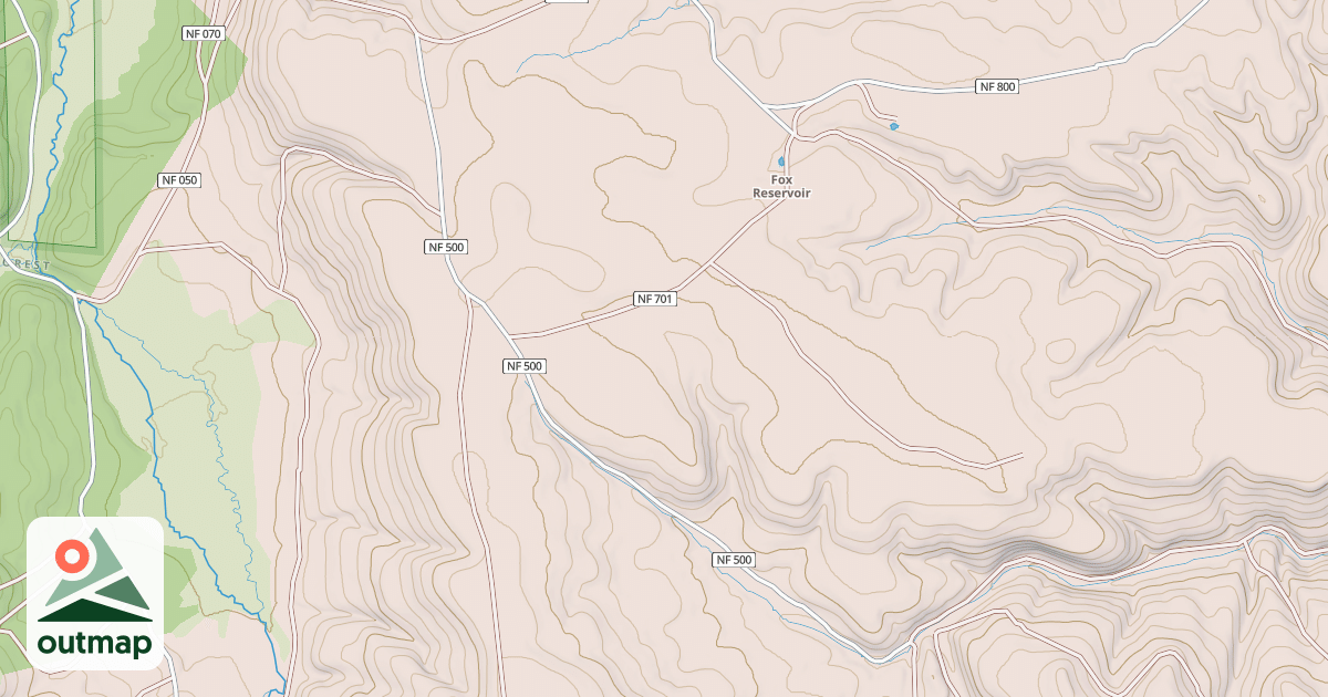 Map of USFS Motor Vehicle Use Map Roads {2E48126D-4FD5-484F-AB39-36EE01A58B15}