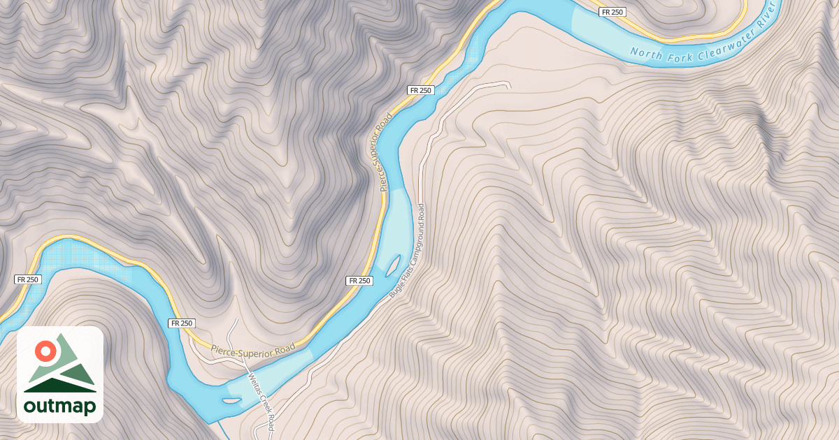 Map of BUGLE FLATS CAMP GRD