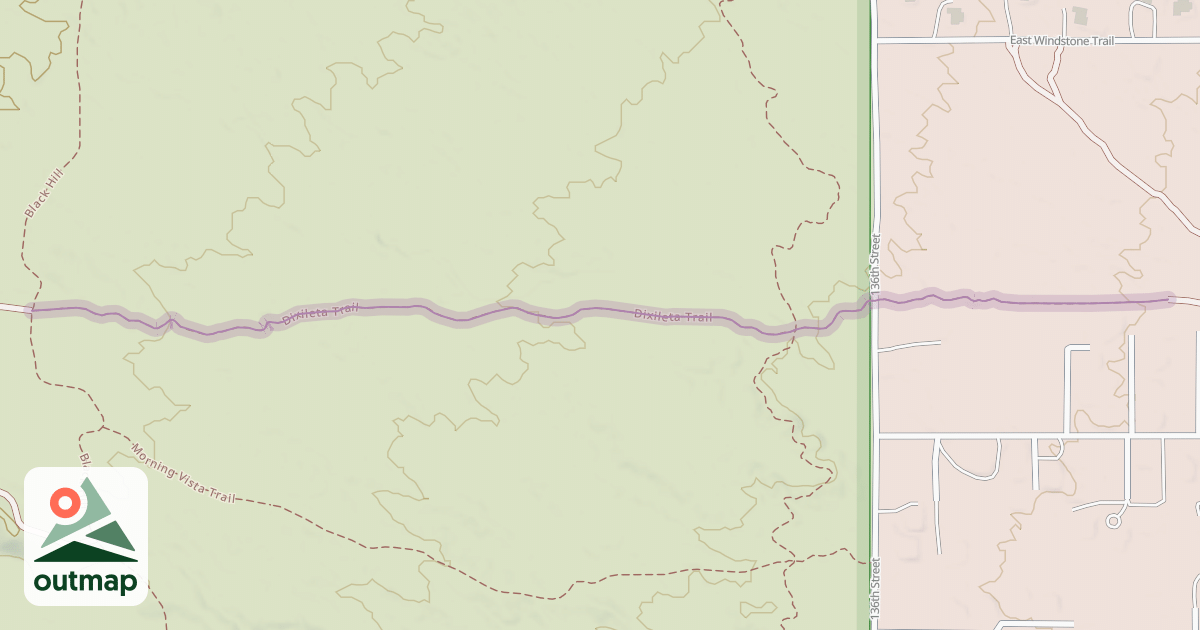 Map of Dixileta Trail