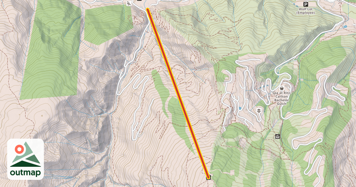 Map of Arrow Bahn Express Lift