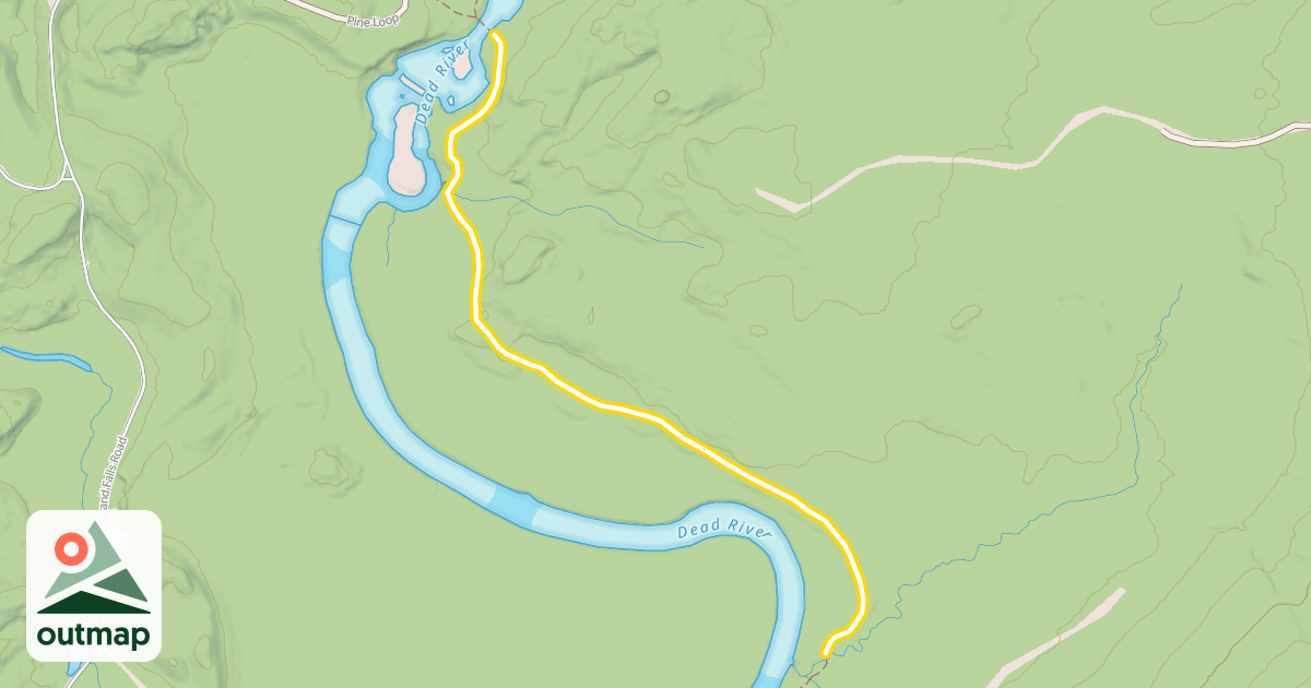 Map of Maine Huts Trail
