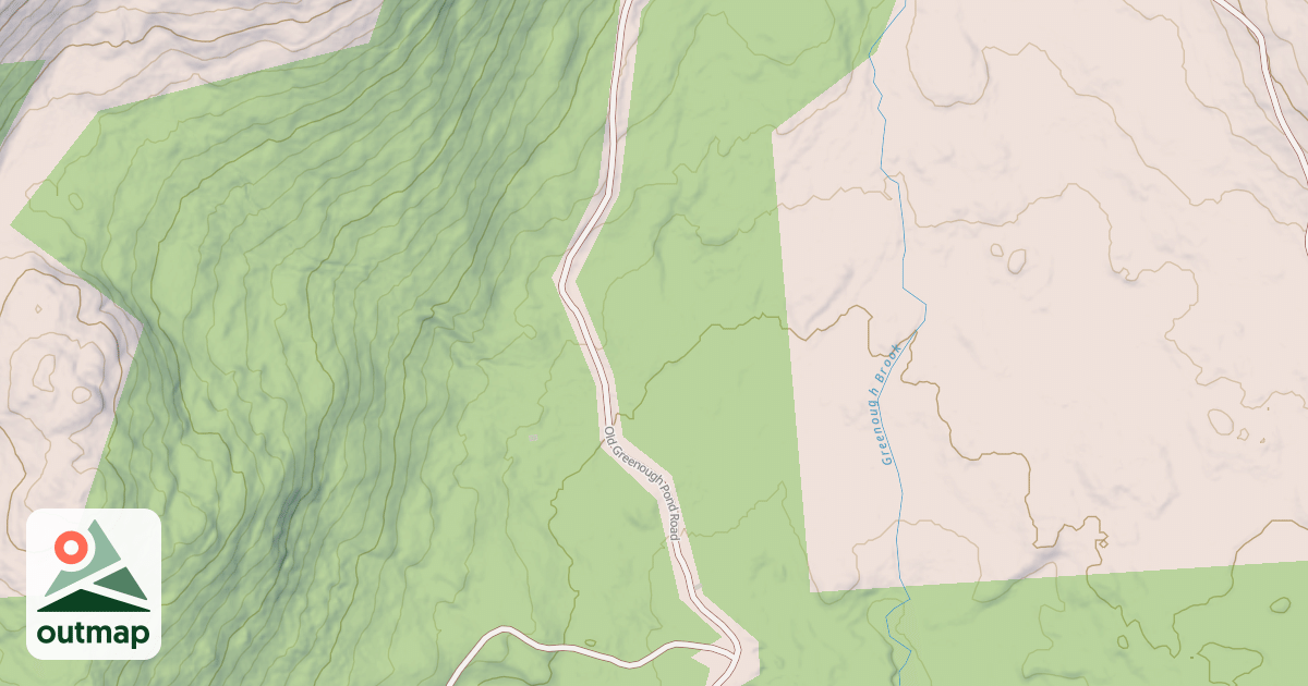 Map of Old Greenough Pond Rd
