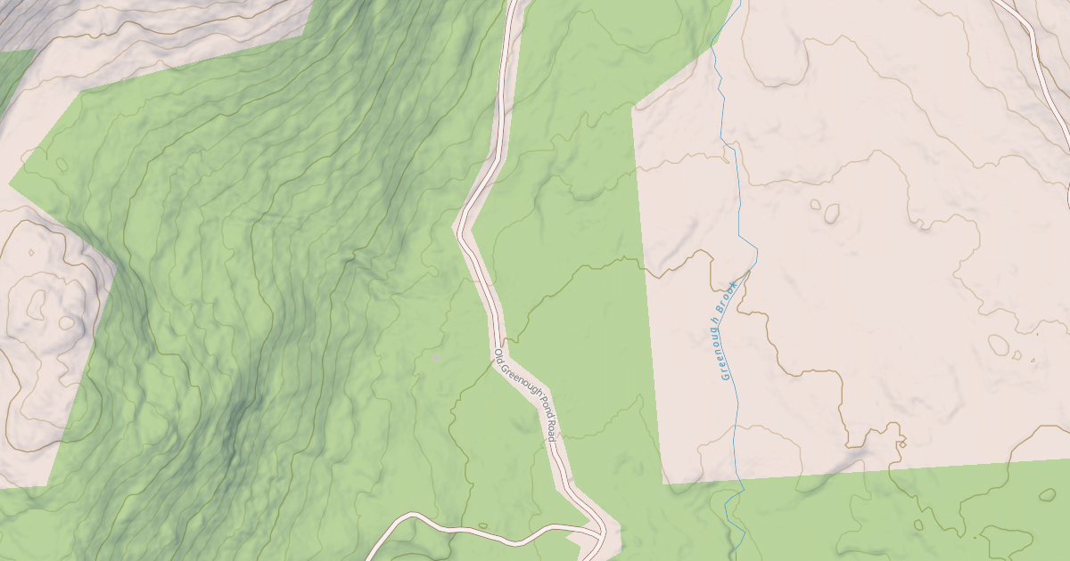 Map preview of Old Greenough Pond Rd