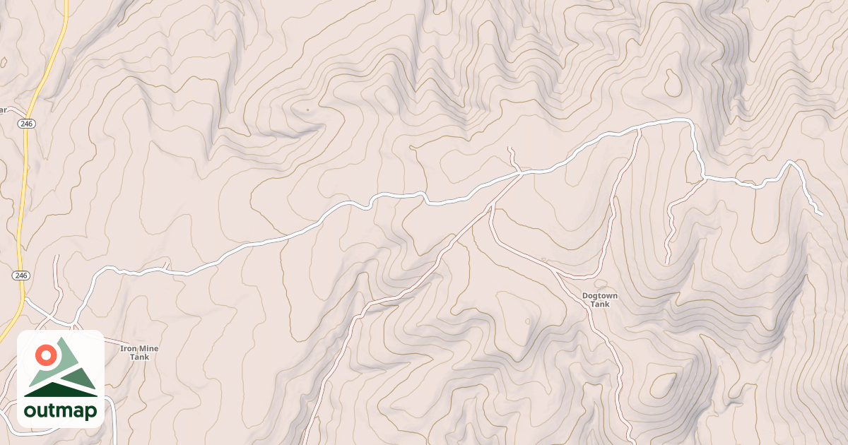 Map of USFS Motor Vehicle Use Map Roads {25559832-A42B-4F57-B704-93C1CBFFF9A6}