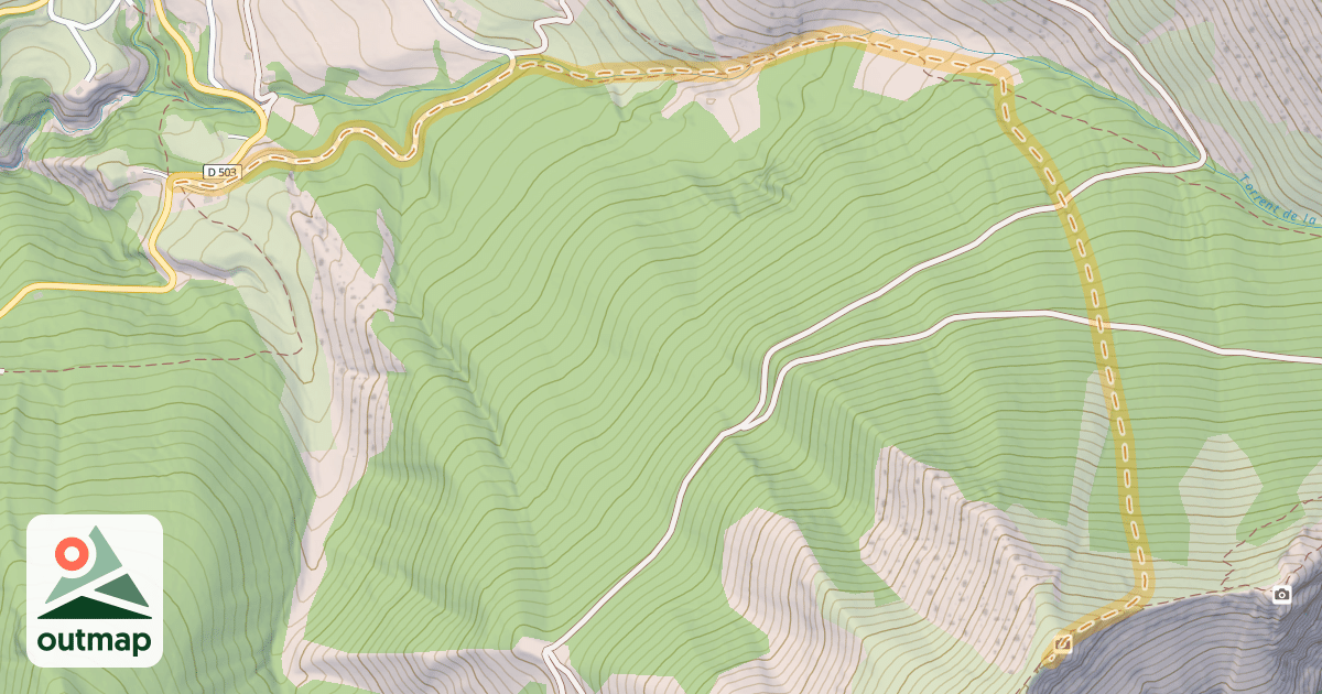 Map of Le Cuchon — Serre du Faou