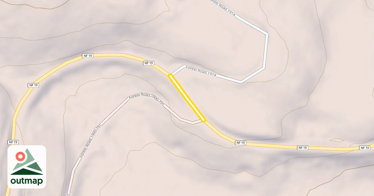 Map of Little Naches Road