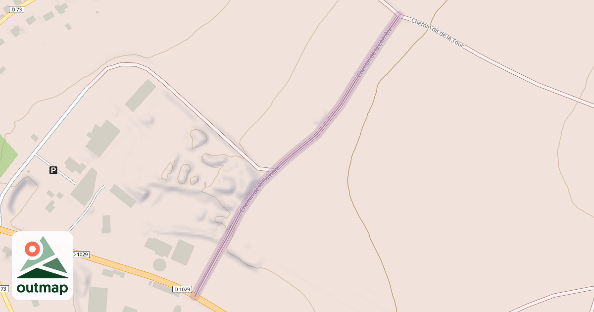 Map of Chemin de la Carrière