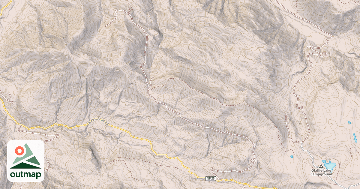 Map of EAST CANYON RIDGE