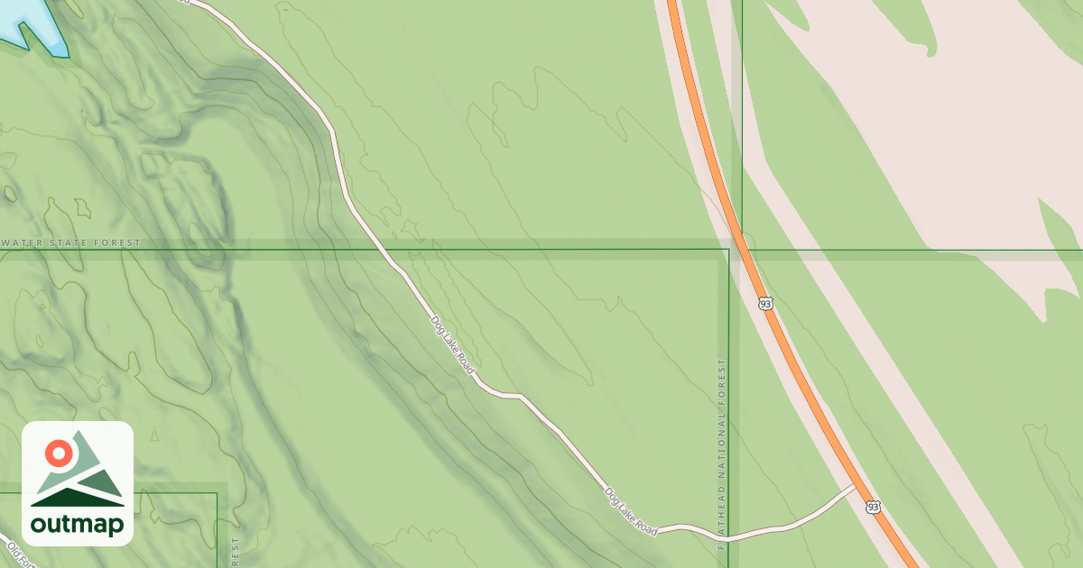 Map of DOG LAKE