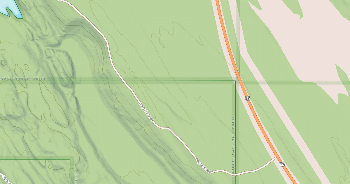 Map preview of DOG LAKE