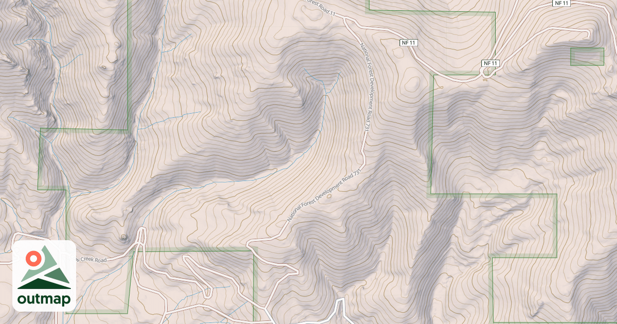 Map of USFS National Forest System Roads {4CDEDEF5-4FCD-4930-918C-5977FB7E0CAD}