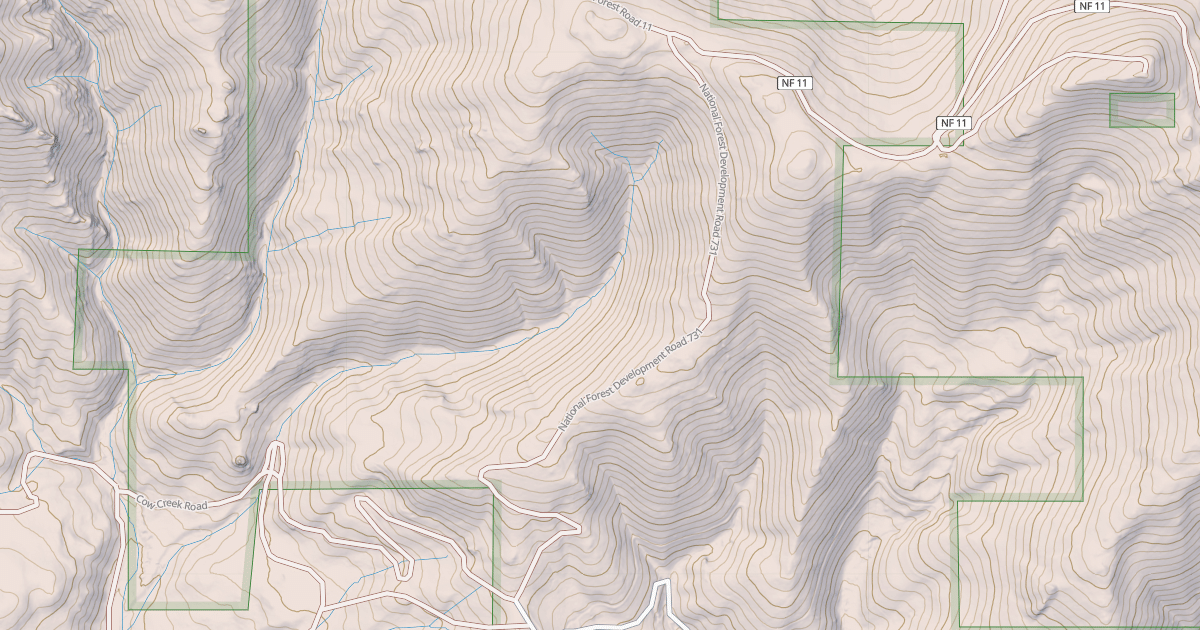 Map preview of USFS National Forest System Roads {4CDEDEF5-4FCD-4930-918C-5977FB7E0CAD}
