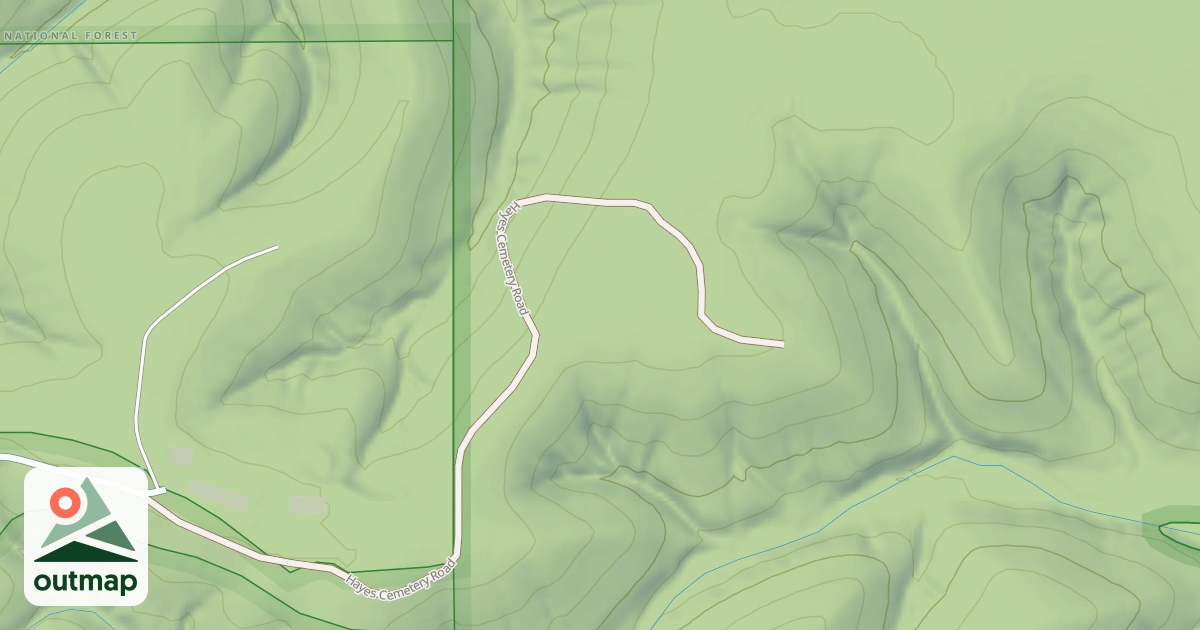Map of HAYES CEMETERY