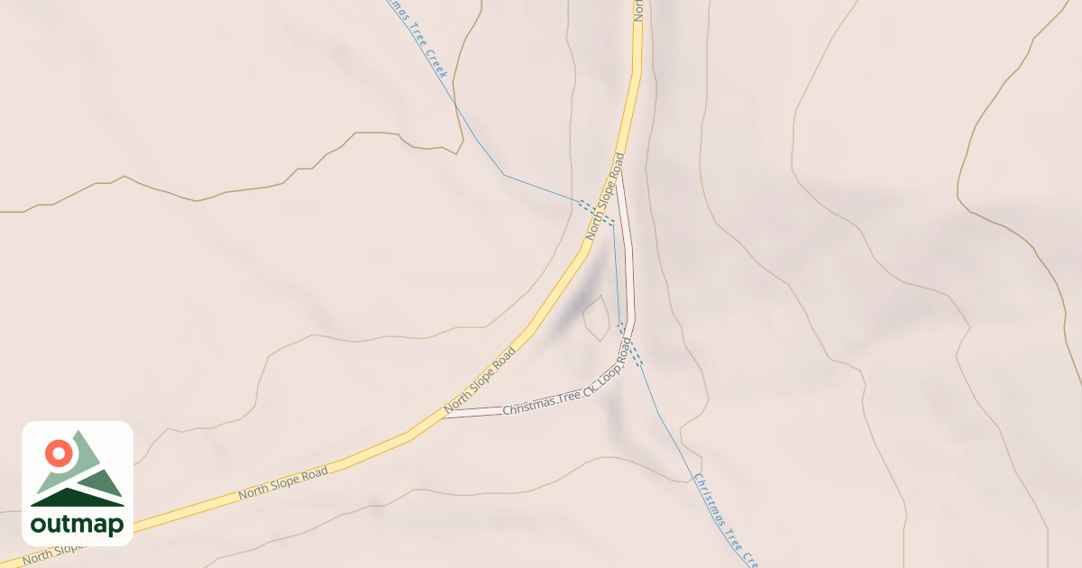 Map of CHRISTMAS TREE CK. LOOP