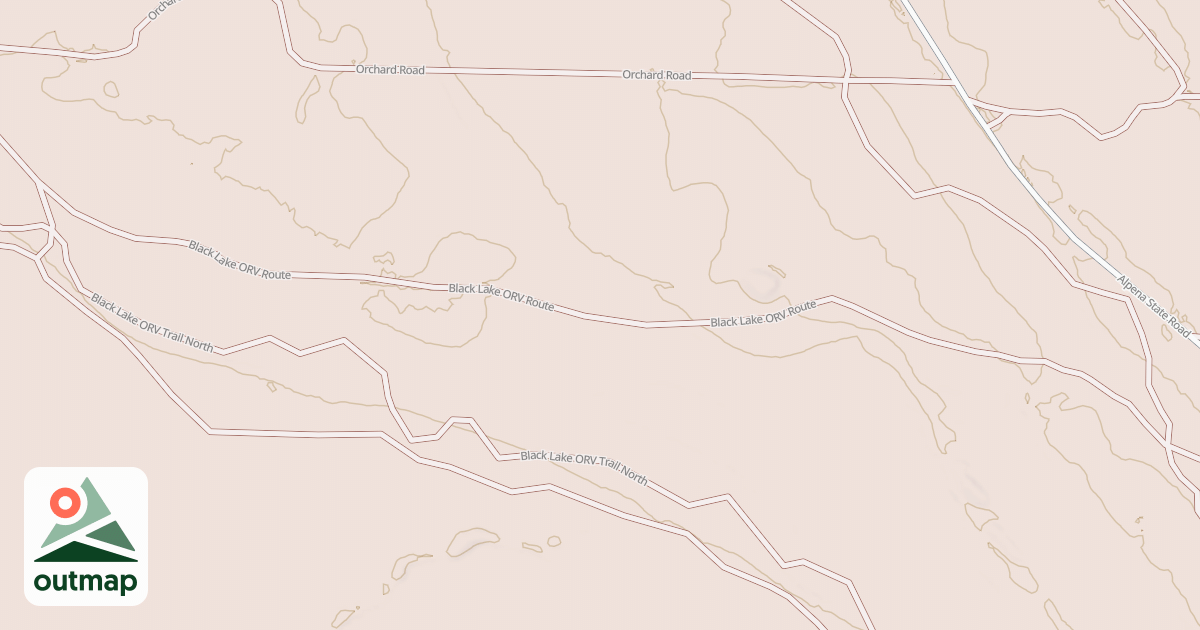 Map of Black Lake Route