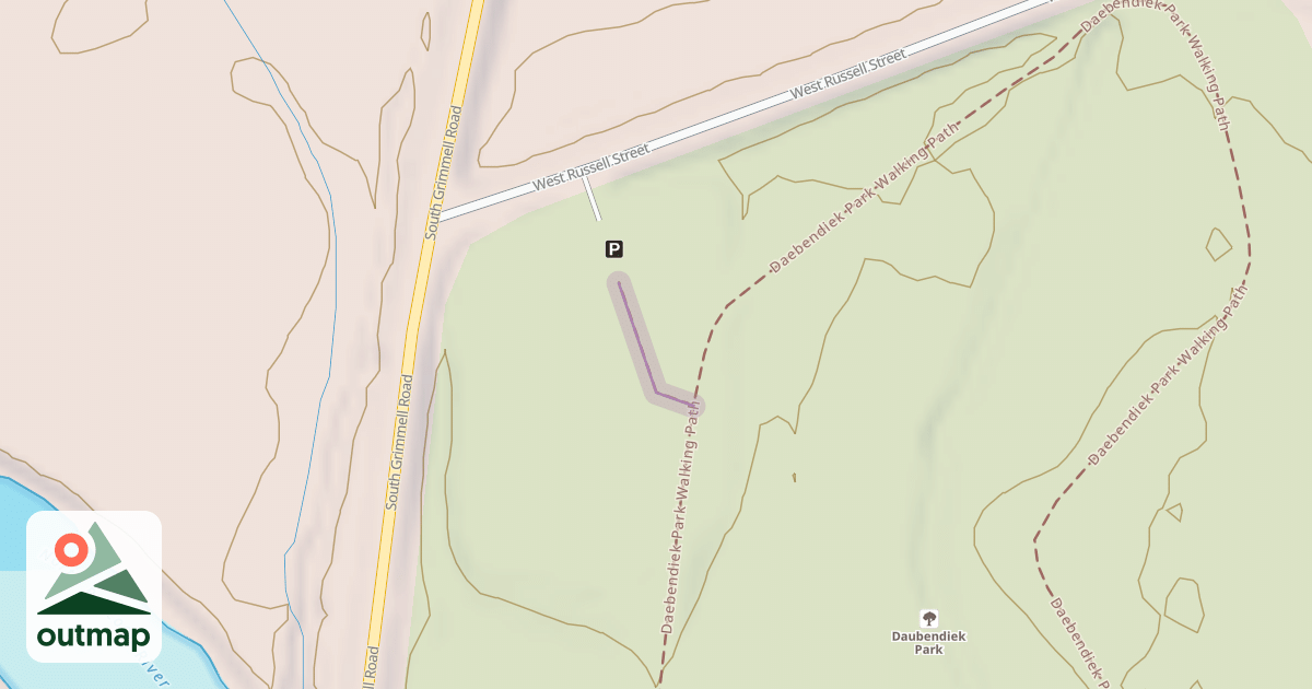 Map of DaubenDiek Walking Path
