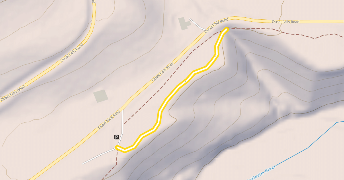Map preview of Ousel Falls Trail