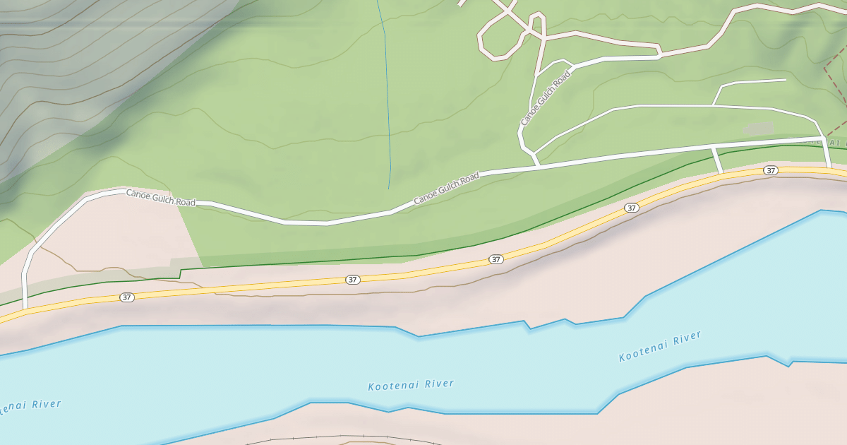 Map preview of CANOE GULCH RANGER STA