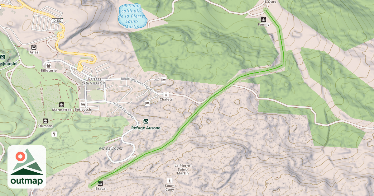Map of Le Grand Tétras