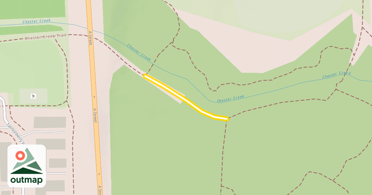 Map of Chester Creek Trail