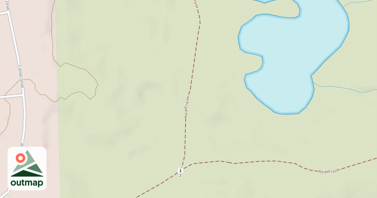 Map of Bald Mountain Rec. Area - Red Trail