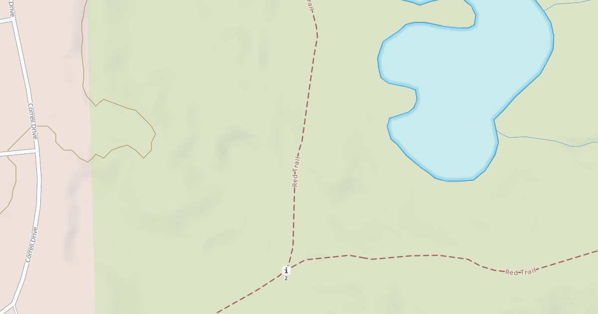 Map preview of Bald Mountain Rec. Area - Red Trail