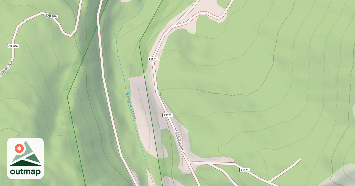 Map of County Road 52
