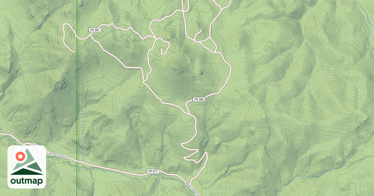 Map of USFS Motor Vehicle Use Map Roads {6247C4E2-9FD0-41DB-8B83-646386BDD3EE}