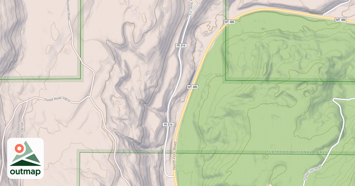 Map of BIG CREEK CANYON CREEK