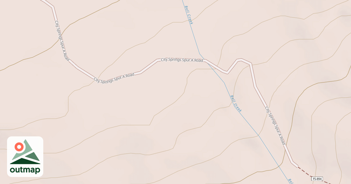 Map of CITY SPRINGS SPUR A