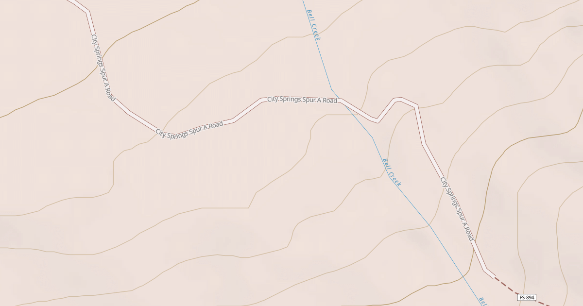 Map preview of CITY SPRINGS SPUR A