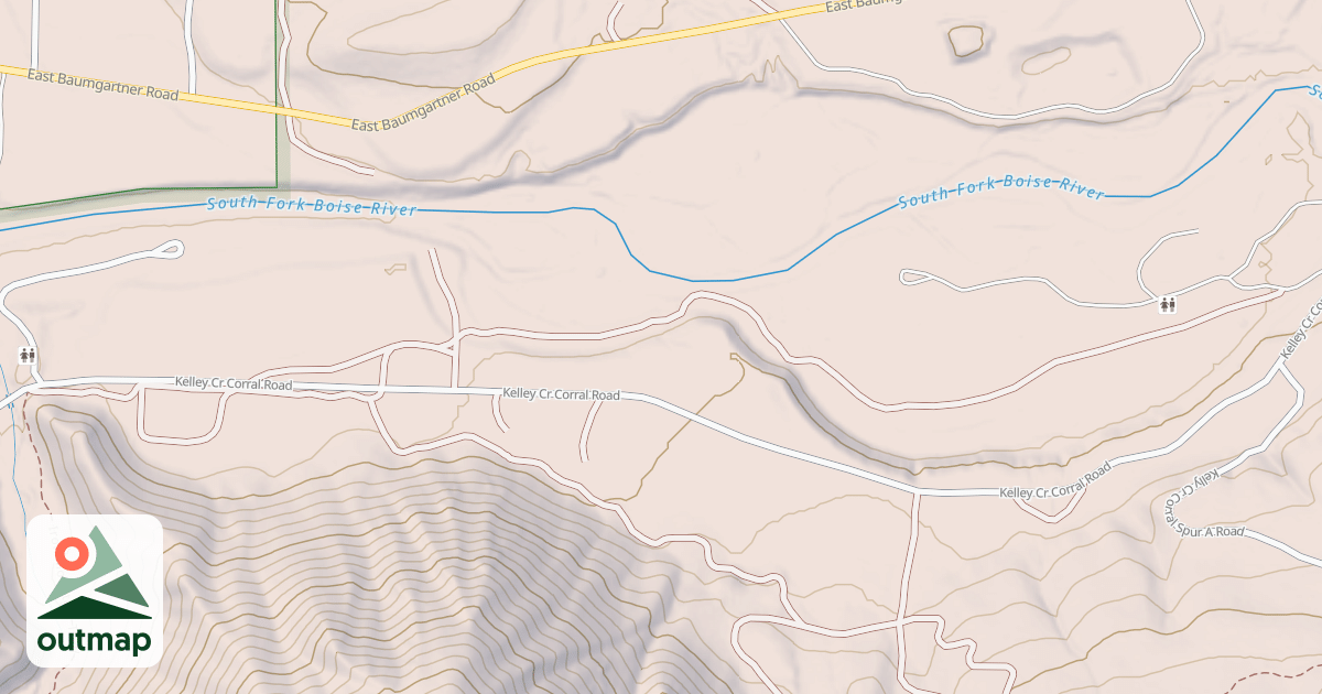 Map of KELLY FLATS TRAIL
