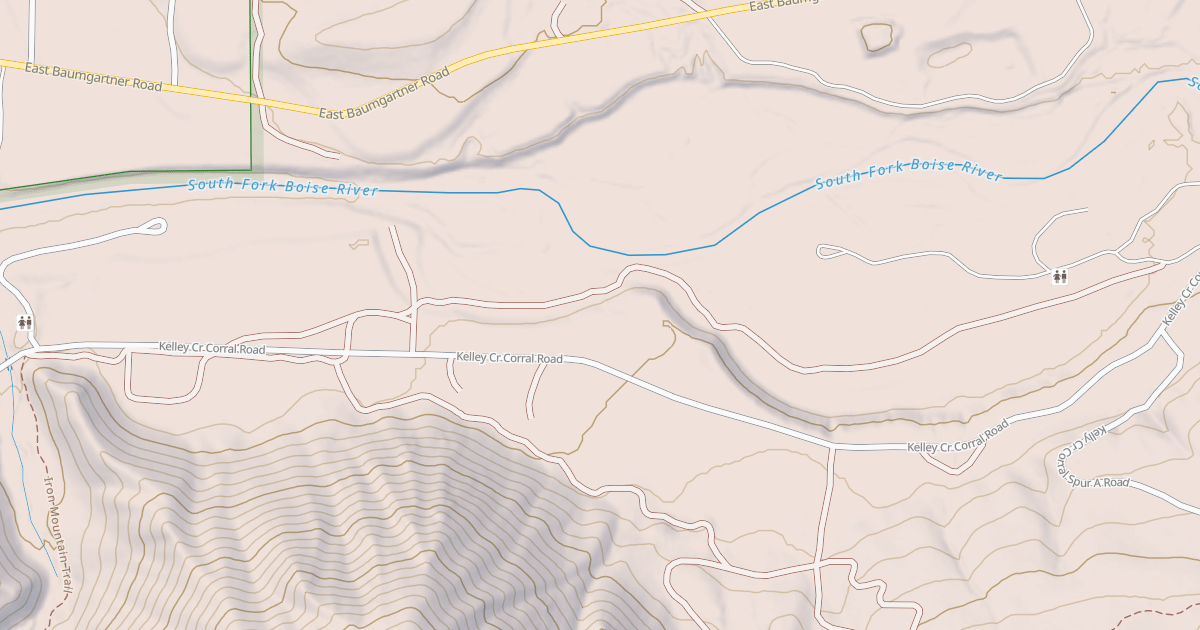 Map preview of KELLY FLATS TRAIL