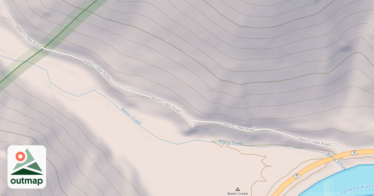 Map of BASIN CREEK
