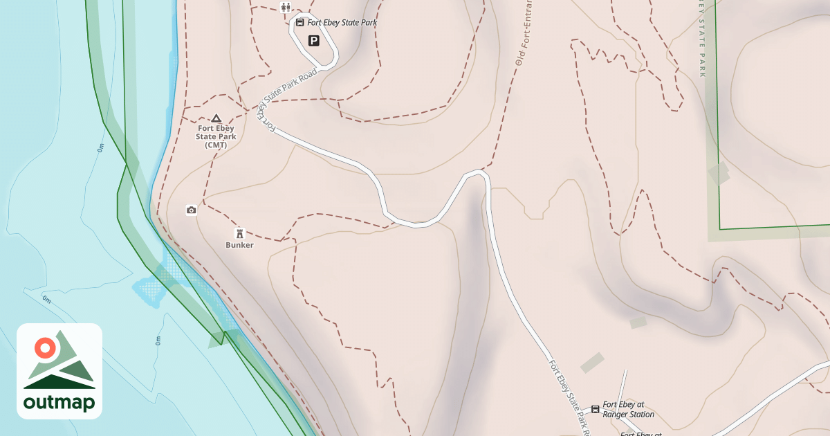 Map of Fort Ebey Road