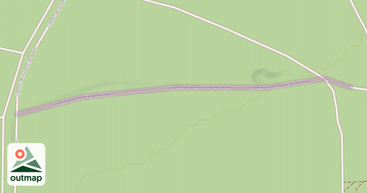 Map of Chemin de Berneuil à Saint-Crépin