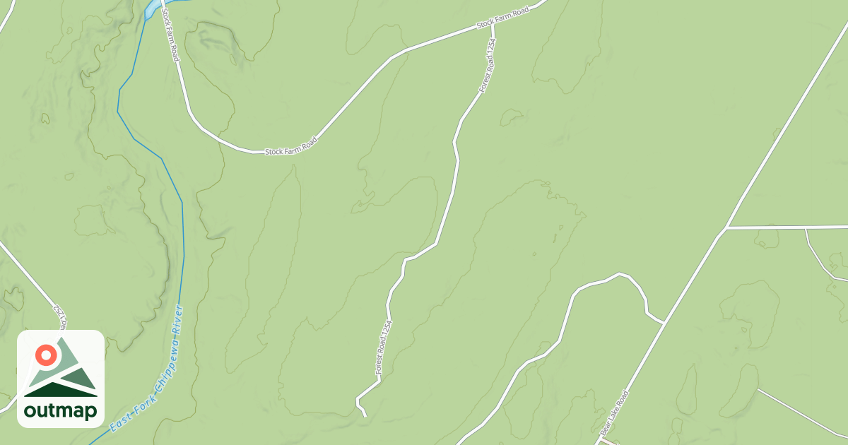 Map of FR 1254