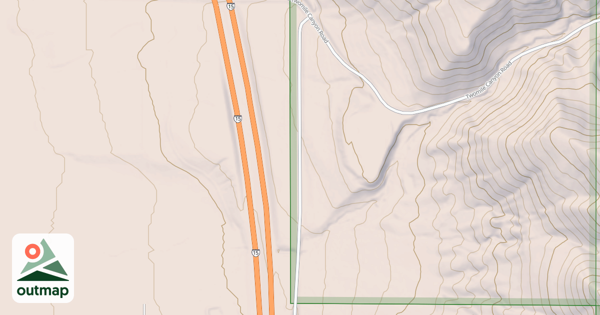 Map of TWO MILE CREEK