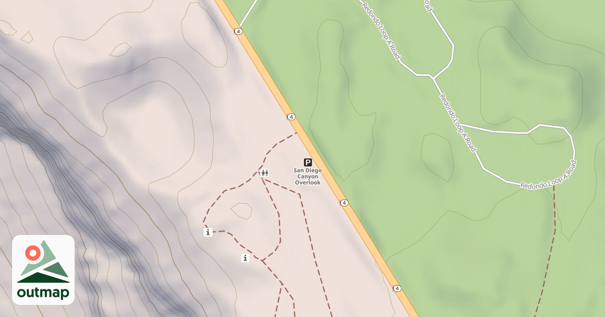 Map of SAN DIEGO OVERLOOK