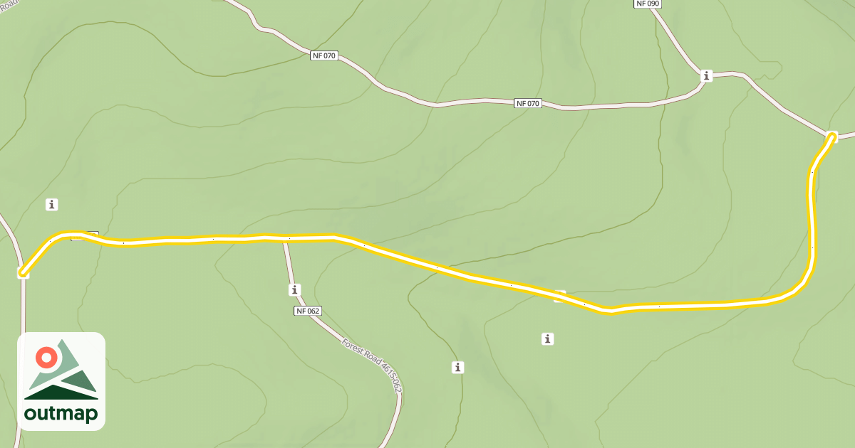 Map of Forest Road 4615-060