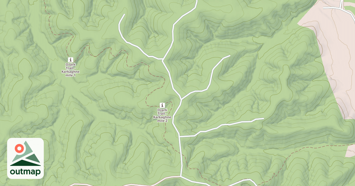 Map of IRONTON RIDGE SPUR A