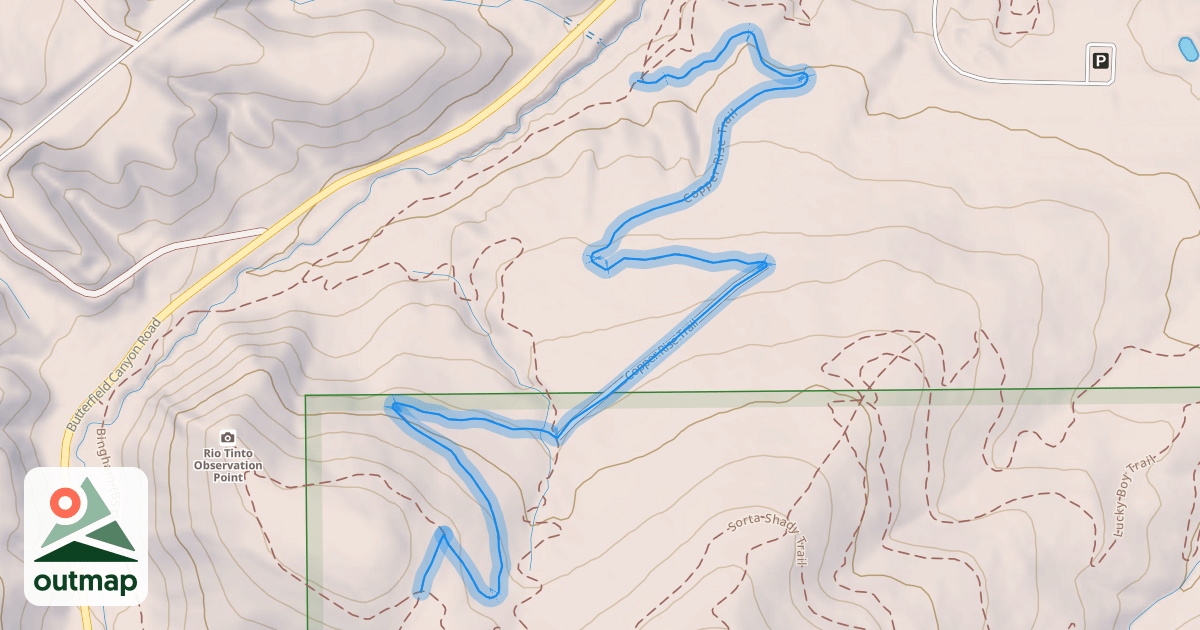 Map of Copper Rise Trail