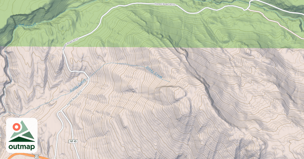 Map of CORTRIGHT JUNCTION