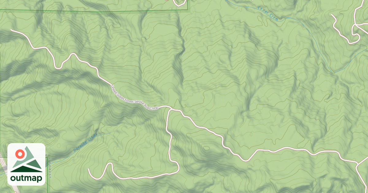 Map of CEDAR NORTH