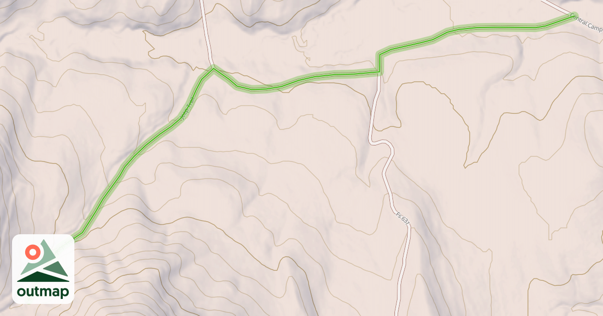Map of Jeep Trail